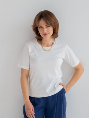 Biały t-shirt LUNA