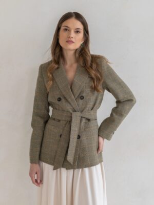 Wełniany pasek LILY OLIVE GREEN
